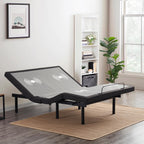 Nestl Adjustable Bed Frame, Zero clearance Adjustable Massage Bed Frame with Wireless Remote, Adjustable Bed Base Head & Foot Massage, Fast & Easy Assembly, USB Ports, LED Light, King Size Bed Frame