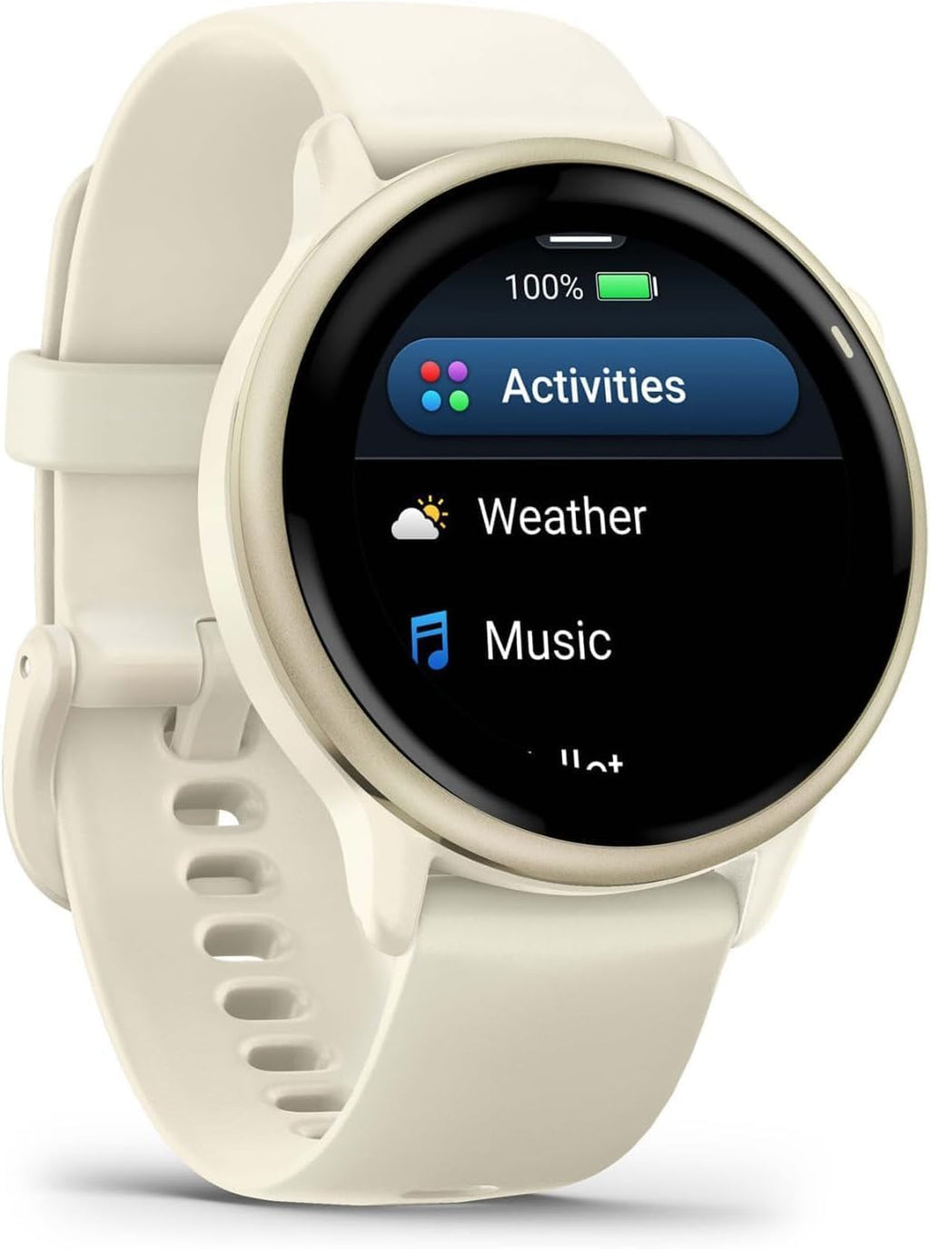 Garmin vivoactive 6 GPS Smartwatch with AMOLED Display  Lunar Gold | Advanced Health and Fitness Features  Up to 11 Day Battery  Energy Monitoring  Sleep Coach | with Signature Series Power Bundle