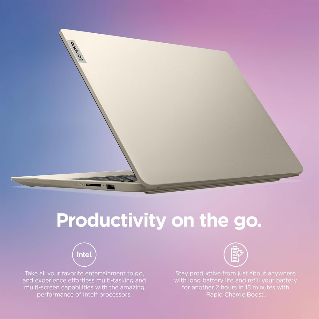 Lenovo IdeaPad Laptop Computer 2025  15.6" Display  12GB RAM  1.1TB Storage (500GB SSD + 128GB eMMC + 500GB Ext)  Intel Dual Core Processor  Long Battery  MarxsolAccessory  1 Year Office 365  Win 11