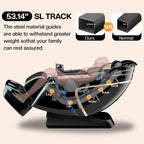 4D Zero Gravity Massage Chair,52" SL-Track Sliding Massages,AI Voice Control System,LCD Touch Screen,52 Airbags Soft Massage,Body Scan and Calfrest Extension Massage Chairs Full Body, Wireless Charger