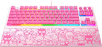 Razer Ornata V3 TKL Gaming Keyboard: Low-Profile Keys - Mecha-Membrane Switches - UV-Coated Keycaps - Backlit Media Keys - 8-Zone RGB Lighting - Magnetic Wrist Wrest - Hello Kitty & Friends Edition