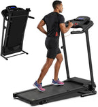Treadmills for Home Treadmill with 5.6% Incline Walking Pad Treadmill Running Machine 3.0 HP Quiet Brushless, 350 Lbs Capacity, App, Heart Rate Monitor, Holder for Cup & Phone