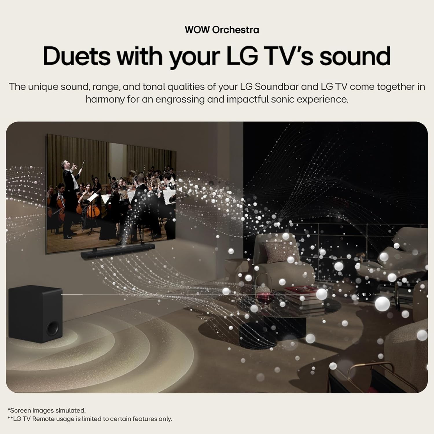 LG S70TY 3.1.1-Channel QNED TV Matching Soundbar  Dolby Atmos  Wow Orchestra  Rear Speaker Ready  Wireless Subwoofer