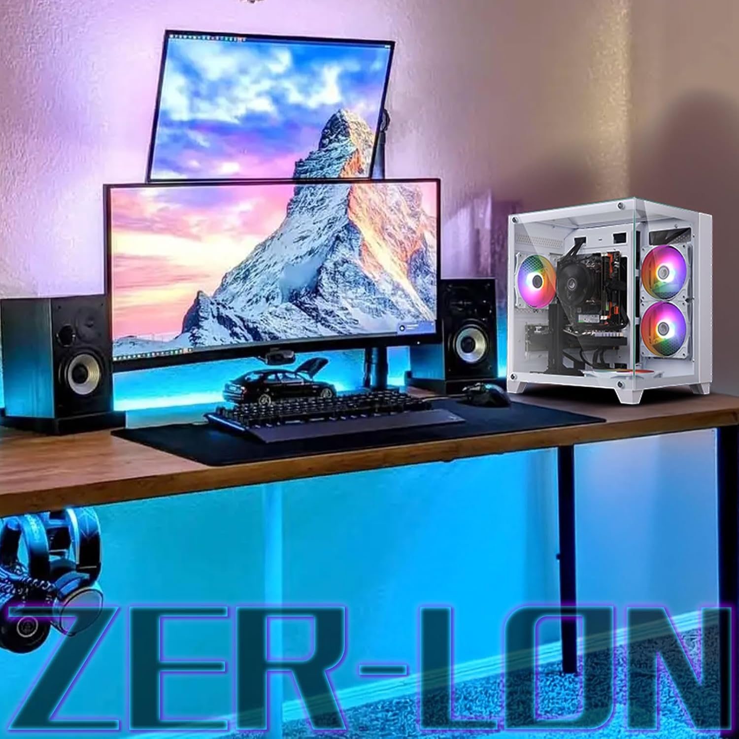 Gaming PC Desktop Computer  Intel Core I7 up to 3.9GHz  GTX 1050Ti 4G GDDR5  16G RAM  512GB SSD  WiFi 5.0  Prebuilt Gaming PC Tower Computer with 5 RGB Fan