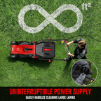 EWORK Corded Electric Lawn Mower 14-Inch, 11Amp Electric Push Mower with 30L Collection Bag, 4-Height Adjustment, Lightweight Lawnmower for Garden, Yard