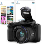 Minolta MN40Z 20MP Digital Camera – 40x Optical Zoom  1080p FHD Video  3.0" LCD  Wi-Fi  Face/Smile/Blink Detection – Black