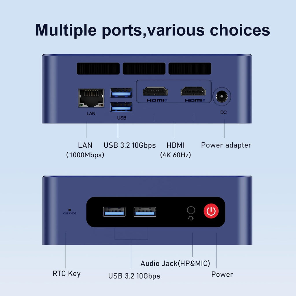 Beelink SER3 Mini PC AMD Ryzen 3 3200U (up to 3.5GHz)  16GB DDR4 2400MT/s 500GB PCIE3.0 SSD Mini Computer  Radeon Vega 3 Graphics 1000Mbps LAN  Dual HDMI 4K Display Home-Office PC