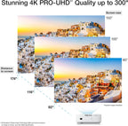 Epson Home Cinema 2350 4K PRO-UHD Smart Streaming Projector with Android TV  3-Chip 3LCD  HDR10  HLG  2 800 Lumens  Low Latency  10 W Speaker  Bluetooth (Renewed)