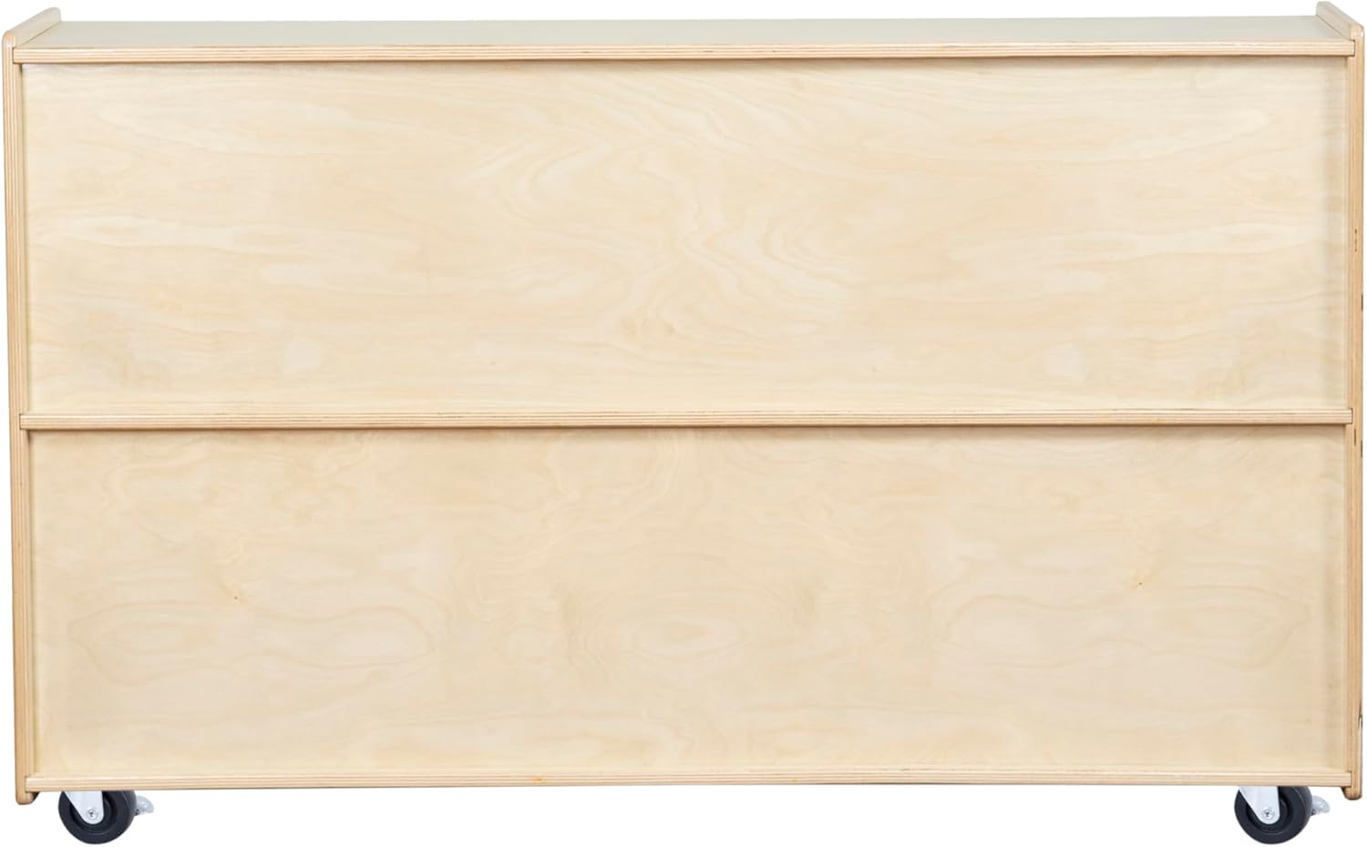 2 Shelf Montessori Horizontal Bookcase with Wheels (47" Width) |Bookshelf - Toy Storage Organizer, Arts, Crafts & Supplies Storage Unit for Home, Office, Classroom, Daycare