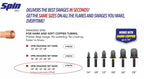 SPIN S6000 6-Piece Drill Bit Swaging Tool Set 1/4, 3/8, 1/2, 5/8, 3/4, 7/8-Inch