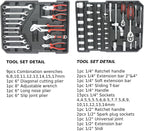 Home Tool Set Kit -899 PCS Home Auto Repair Tool Kit with Rolling Tool Box, Complete Hand Tool Set, Perfect for Homeowner, Diyer, Handyman