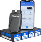 OBD2 Scanner Diagnostic Tool VDIAGTOOL D200, Wireless Bidirectional Scan Tool-Lifetime Free Updates, 26 Resets (Unlockable 49+), Full System Car Code Reader OBD2 Scanner Bluetooth for iOS & Android