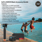 GoPro Hero13 Black 27MP Waterproof Action Camera - Special Accessory Bundle | 5.3K60 Ultra HD Video w/Handler  2 Enduro 1900mAh Batteries  64GB Extreme microSDXC Memory Card and Head Strap 2.0