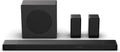 Hisense AX5140Q 5.1.4Ch Sound Bar with Wireless Subwoofer  Dolby Atmos  DTS:X  Bluetooth 5.3  Roku TV Ready  HDMI/AUX/ARC/Optical/USB  EzPlay  7 EQ Modes  Hi Concerto  Room Calibration