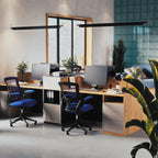 Flash Furniture Kelista Mid-Back Blue Mesh Swivel Ergonomic Task Office Chair with Flip-Up Arms