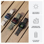 Garmin® Venu® X1  Thin and Lightweight GPS Smartwatch  AMOLED Display  Advanced Health and Fitness Features  Soft Gold with Titanium Caseback and French Gray ComfortFit Nylon Band