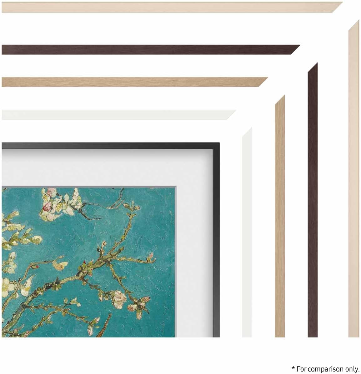 Samsung 55” The Frame TV Customizable Bezel  Magnetic  Quick and Easy Installation  VG-SCFC55SGMZA  2023  Sand Gold Metal
