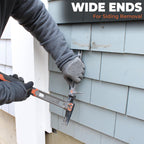 Wrango Tools - 9.5" Titanium Molding Bar - Trim and Siding Removal - Double-Wide Ends - 45% Lighter Than Steel - Side Nail Puller - Professional Grade & Lifetime Warranty - 5% Donated To Help Farmers