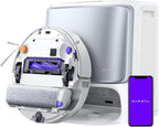 NARWAL Flow Robot Vacuum and Mop Combo, FlowWash Real-Time Self-Cleaning Track Mop, 22,000 Pa Suction, Dual-Camera AI Obstacle Avoidance, Carpet & Edge Cleaning, Self-Emptying Robot Vacuum