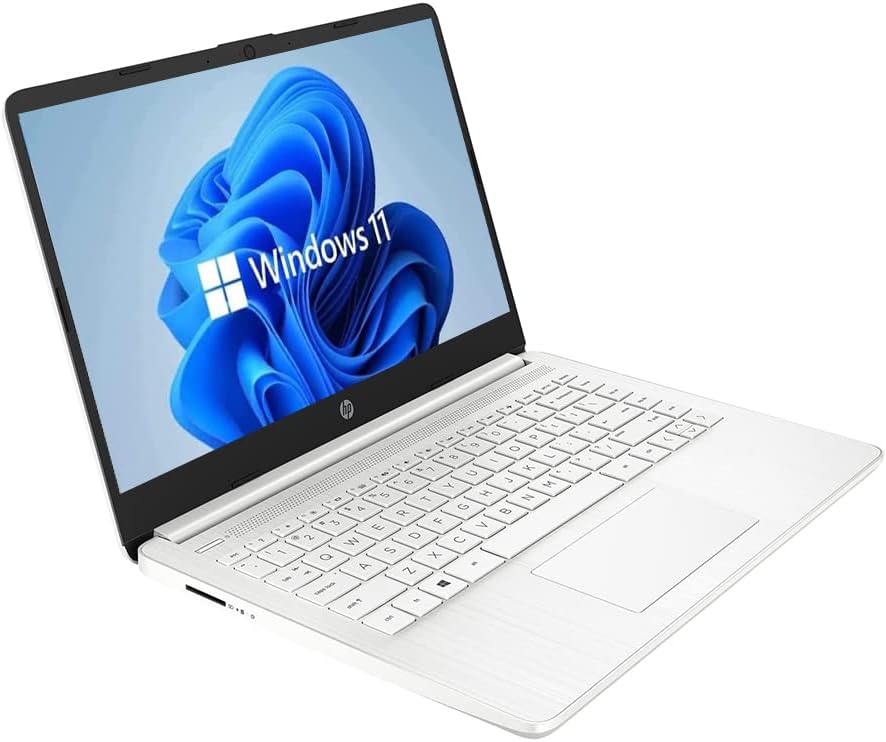 HP 14" HD Laptop  Windows 11  Intel Celeron Dual-Core Processor Up to 2.60GHz  4GB RAM  64GB SSD  Webcam(Renewed)
