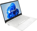 HP 14" HD Laptop  Windows 11  Intel Celeron Dual-Core Processor Up to 2.60GHz  4GB RAM  64GB SSD  Webcam(Renewed)
