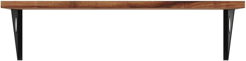 Industrial Rustic Wall-Mounted Table, Dining Table Desk, Pine Wood Wall-Mounted Bar Tables (47"X18")