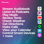 Pioneer DMH-1770NEX Double-DIN Digital Multimedia Receiver  Wired Apple CarPlay and Android Auto  6.8” Capacitive Touchscreen