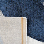 SAFAVIEH Hollywood Collection Area Rug - 9' x 12', Grey & Blue, Mid-Century Modern Design, Non-Shedding & Easy Care, Ideal for High Traffic Areas in Living Room, Bedroom (HLW766F)