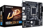 GIGABYTE H610M S2H V2 Motherboard, Supports 14th/13th/12th Gen Intel Core Processors (LGA 1700), mATX, DDR5, 1x M.2, PCIe 4.0, USB-C, HDMI, 2X DisplayPort, D-Sub, 1GbE LAN