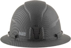 Klein Tools 60346 Hard Hat, Non-Vented Full Brim, Class E, Premium KARBN Pattern, Rechargeable Lamp, Padded Sweat-Wicking Sweatband, Top Pad