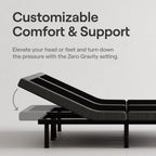 Nectar Split King Adjustable Base & 12” Hybrid Mattress (New Version) - Head & Foot Incline - Medium Firm Memory Foam & Coils - Cooling Layer - 3 Massage Settings - 365-Night Trial & Forever Warranty