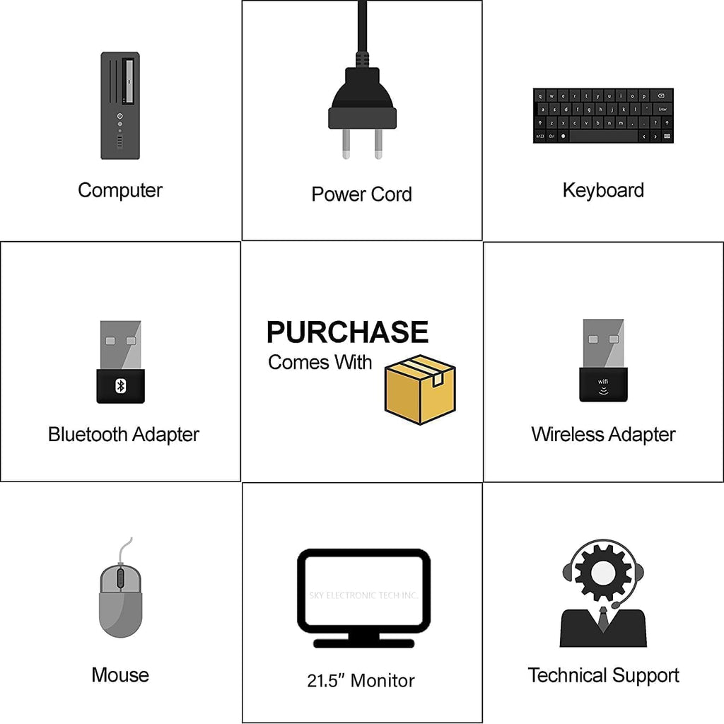 HP ProDesk 600 G3 SFF Desktop Computer with 21.5" FHD Monitor  Intel Quad Core i5-6500  16GB DDR4  256GB SSD  DisplayPort  Keyboard & Mouse  WiFi  BT  Windows 11 Pro (Renewed)  Black