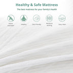 EGO White 10 Inch Short Queen Memory Foam RV Mattress, Cooling Gel Green Tea Mattress for RVs, Campers & Trailers, Bed in a Box, CertiPUR-US Certified, 60"x75", Medium Firm