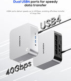 AOOSTAR MACO AMD R7 PRO 6850H Mini PC (8C/16T 4.70Ghz) with LPDDR5 6400Mhz 24GB RAM &1TB M.2 2280 PCIE4.0 NVME SSD 3 *M.2 Slots; Dual 2.5G; LAN Dual USB4；Four-Screen 4K Display