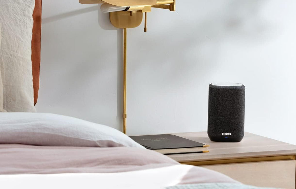 Denon Home 150 Wireless Smart Speaker – Compact Design  Wi-Fi & Bluetooth  HEOS Built-in  Alexa Built-in  Siri & AirPlay 2  Spotify Connect  Multi-Room Support  Black
