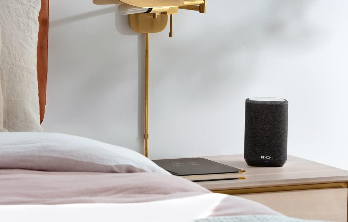 Denon Home 150 Wireless Smart Speaker – Compact Design  Wi-Fi & Bluetooth  HEOS Built-in  Alexa Built-in  Siri & AirPlay 2  Spotify Connect  Multi-Room Support  Black