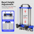 Sheet Metal Roller 2 Station Metal Bender， Metal Roofing Tools，Sheet Metal Fabrication，0-100° Bending Range，lightweight and highly portable， Large Sheet Metal Roller and Bending Tool(7in)