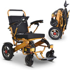 2020 New Folding Ultra Lightweight Electric Power Wheelchair, Silla de Ruedas Electrica, FDA Approved and Air Travel Allowed, Heavy Duty, Mobility Motorized, Portable Power (17.5′′ Seat Width)