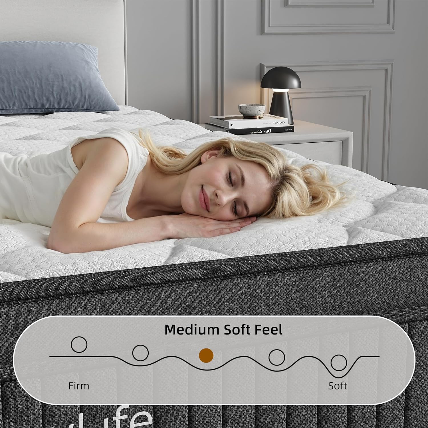 12 Inch Multilayer Hybrid Queen Mattress|Cochones Mattress|Nectar Mattress|Medium Firmness|Cool and Breathable|Individual Pocketed Springs for Motion Isolation| in a Box
