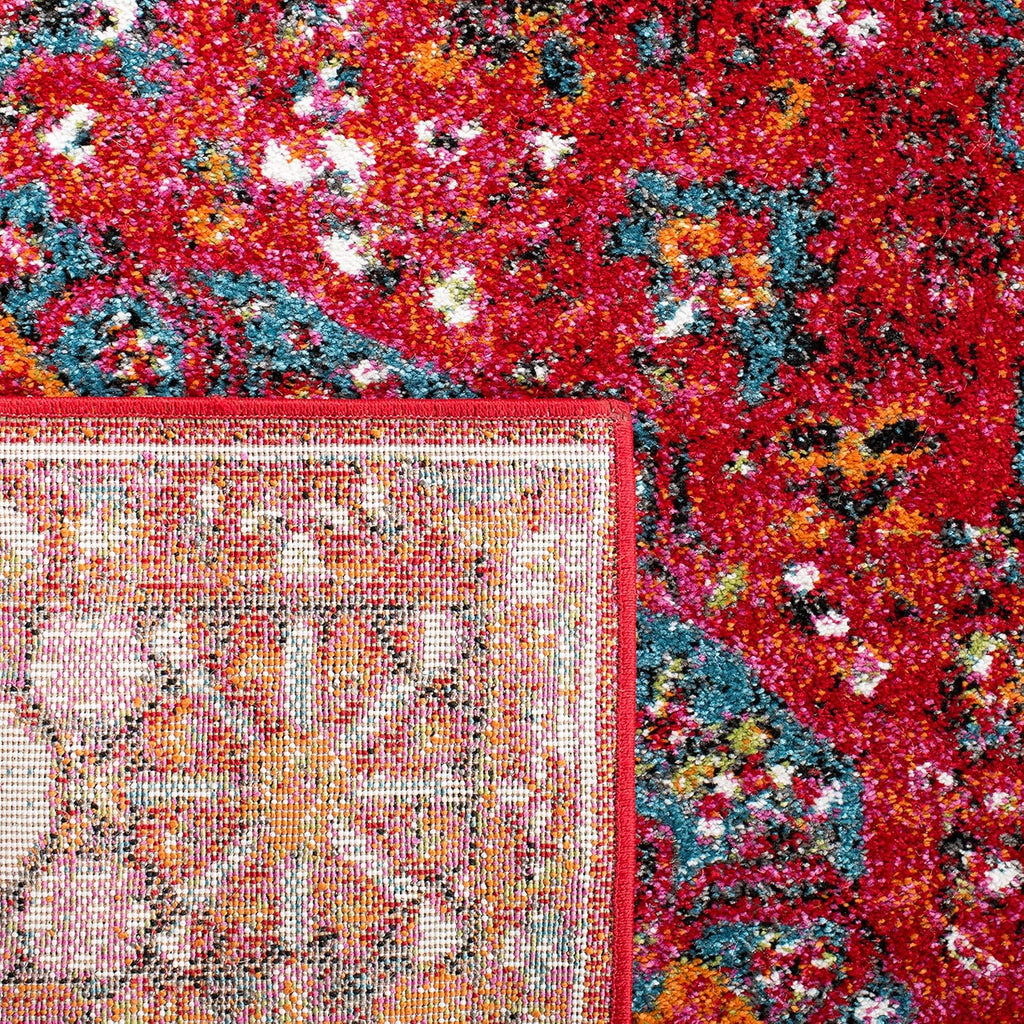 SAFAVIEH Vintage Hamadan Collection Area Rug - 8' x 10', Red & Multi, Oriental Traditional Persian Design, Non-Shedding & Easy Care, Ideal for High Traffic Areas in Living Room, Bedroom (VTH222A)