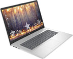 HP 17.3" Touchscreen Laptop Computer  64GB RAM 2.5TB Storage (2TB SSD+512GB Docking Station Set)  6-Cores AMD Ryzen 5  Windows 11  PLUSERA Earphones