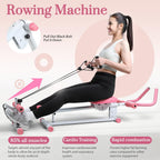 Ab Machine, Adjustable Ab Workout Equipment at Home Gym, Foldable Ab Trainer Machine for Core Strength Training with LCD Display