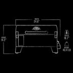 Pit Boss PB150PPG Table Top Wood Pellet Grill  Black - 11091