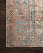 Loloi Loren Collection LQ-15 Terracotta/Sky 7'-6" x 9'-6" Area Rug
