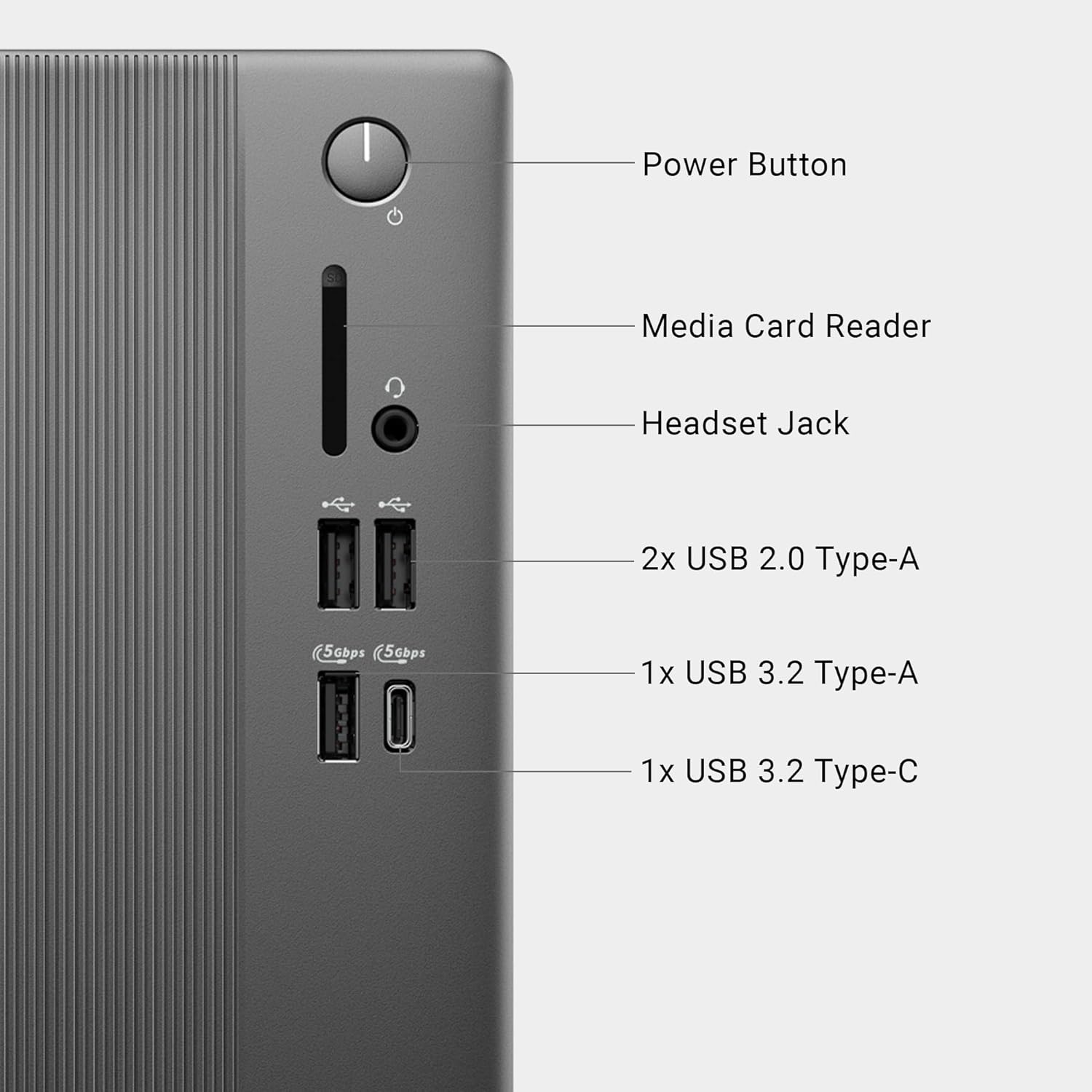 Dell Tower Desktop ECT1250 - Intel Core Ultra 7-265 Processor  UHD Graphics  16GB Memory  1TB M.2 SSD  3.0 SD Card Reader  Wired Keyboard and Mouse  Windows 11 Home  Basic Onsite Service
