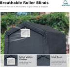 6x10ft Storage Sheds, Outdoor Portable Carport Shelter Garages Heavy Duty Canopy with Rolled up Zipper Doors, Outside Utility Shed Garage Tent for Motorcycle, Bicycles and Camping Tools