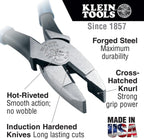 Klein Tools 80006 Trim-Out Tool Kit, Made in USA, with Klein Hand Tools and a 4-Pocket Leather Pouch, 6-Piece