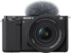 Sony Alpha ZV-E10 - APS-C Interchangeable Lens Mirrorless Vlog Camera Kit - Black  ZVE10KB