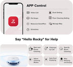 roborock Qrevo Curv Robot Vacuum and Mop, Zero-Tangling, AdaptiLift Chassis, FlexiArm Technology, Al Obstacle Recognition, 17mm Mop Lift, 18,500Pa Suction, Hot Water Mop Washing & Dock Self Cleaning