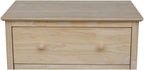 International Concepts Dresser with 3 Drawers, Unfinished
